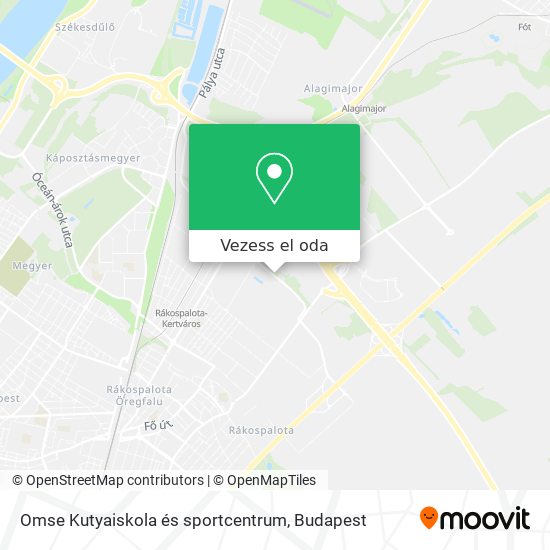Omse Kutyaiskola és sportcentrum térkép