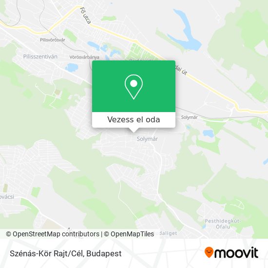 Szénás-Kör Rajt/Cél térkép