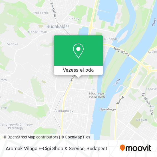 Aromák Világa E-Cigi Shop & Service térkép