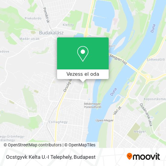 Ocstgyvk Kelta U.-I Telephely térkép