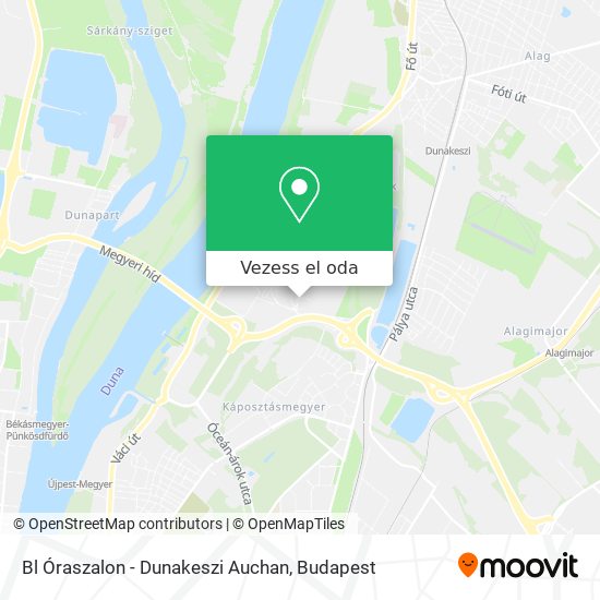 Bl Óraszalon - Dunakeszi Auchan térkép
