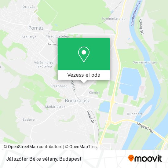 Játszótér Béke sétány térkép