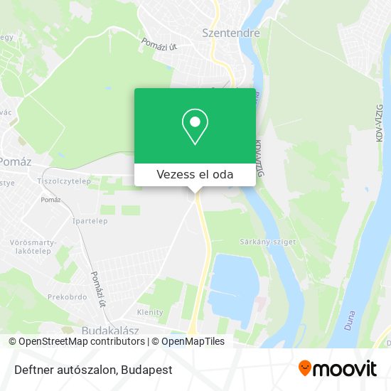 Deftner autószalon térkép