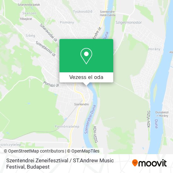 Szentendrei Zeneifesztival / ST.Andrew Music Festival térkép