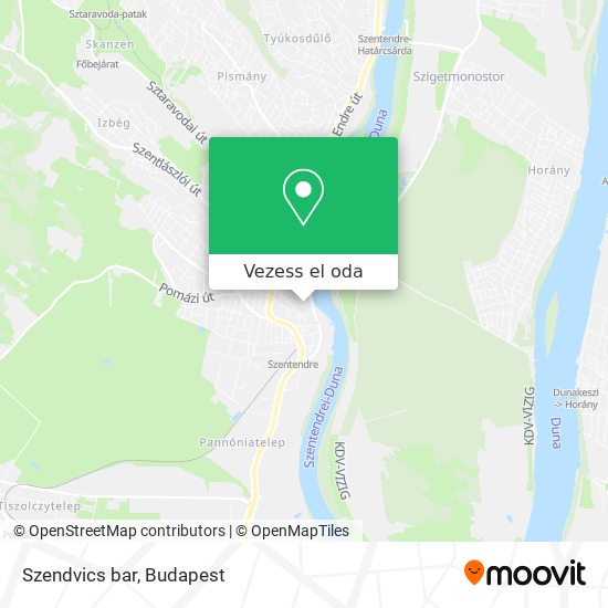 Szendvics bar térkép