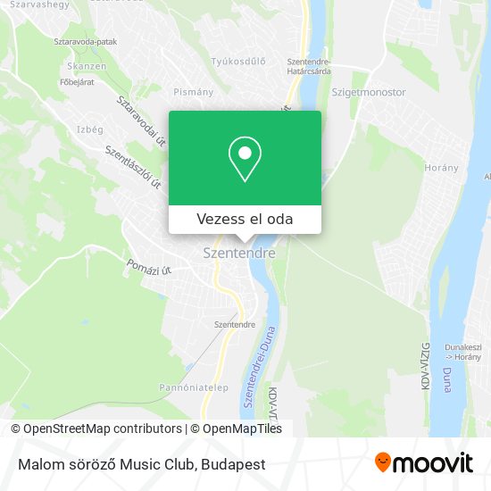 Malom söröző Music Club térkép