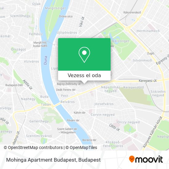 Mohinga Apartment Budapest térkép