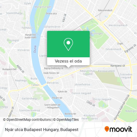Nyár utca Budapest Hungary térkép