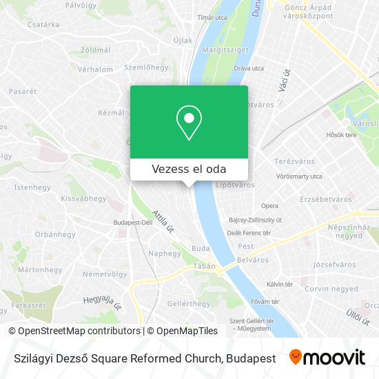 Szilágyi Dezső Square Reformed Church térkép