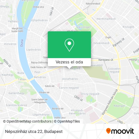 Népszínház utca 22 térkép