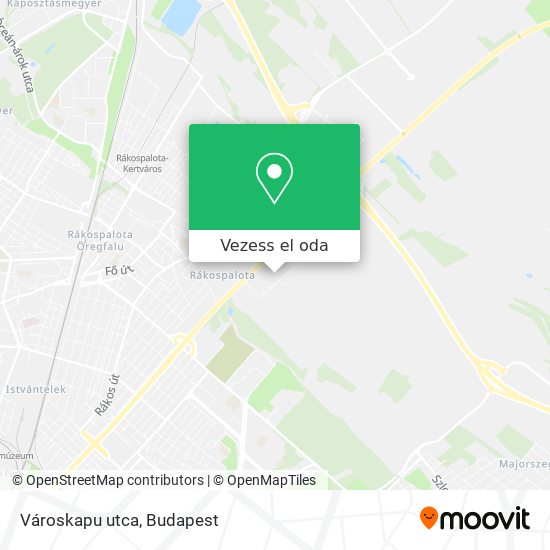 Városkapu utca térkép