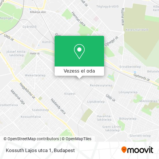 Kossuth Lajos utca 1 térkép