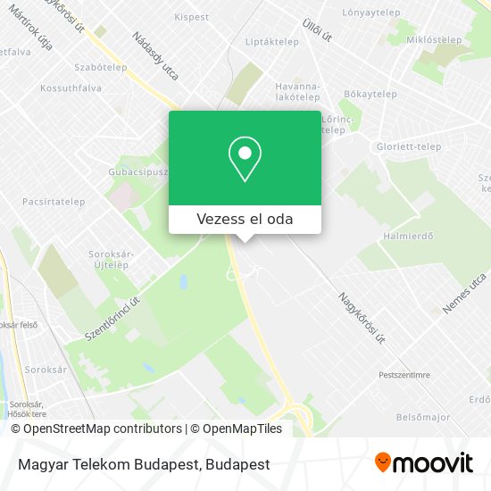 Magyar Telekom Budapest térkép