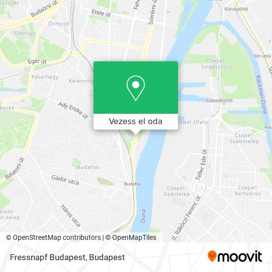 Fressnapf Budapest térkép