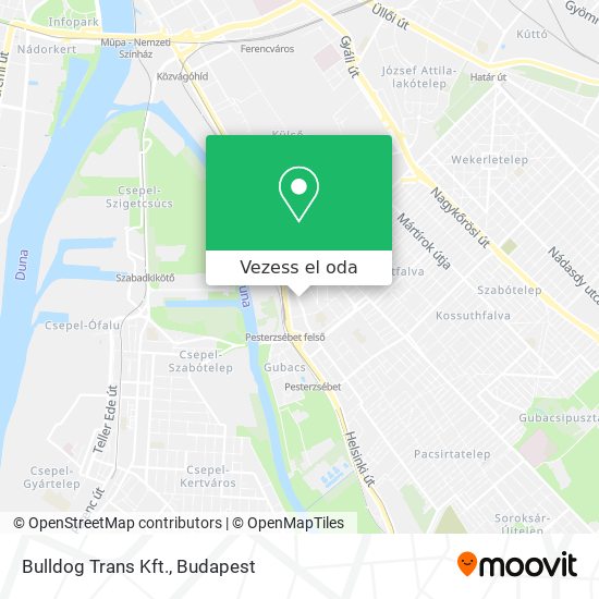 Bulldog Trans Kft. térkép