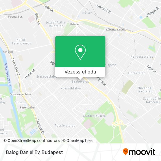 Balog Daniel Ev térkép
