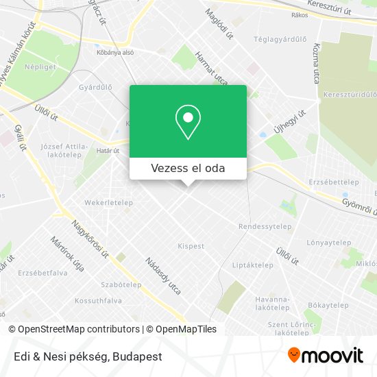 Edi & Nesi pékség térkép