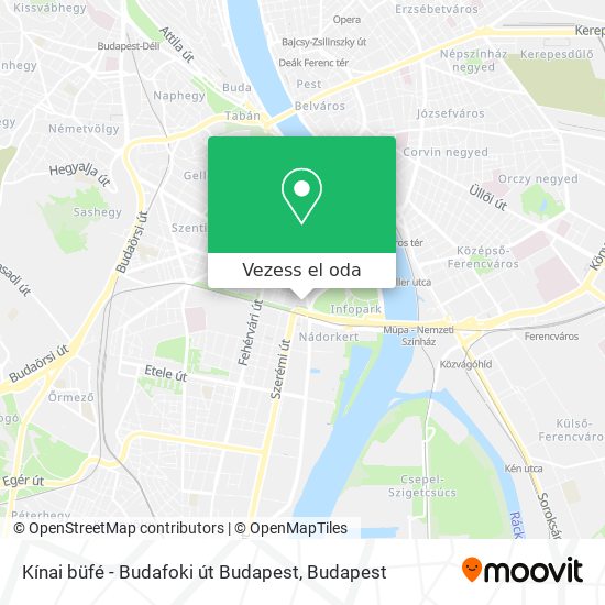 Kínai büfé - Budafoki út Budapest térkép