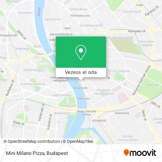 Mini Milano Pizza térkép
