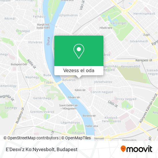 E'Desvi'z Ko:Nyvesbolt térkép