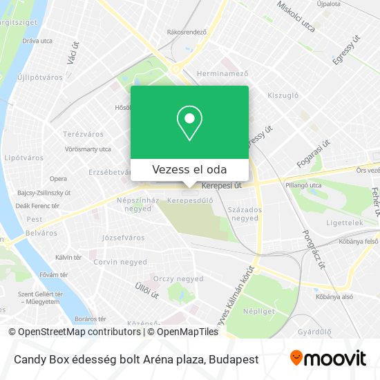 Candy Box édesség bolt Aréna plaza térkép