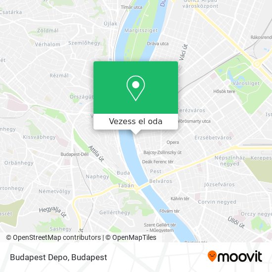 Budapest Depo térkép