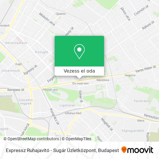 Expressz Ruhajavító - Sugár Üzletközpont térkép
