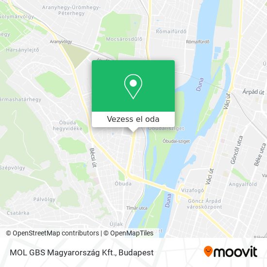 MOL GBS Magyarország Kft. térkép