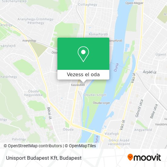 Unisport Budapest Kft térkép