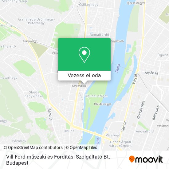 Vill-Ford műszaki és Fordítási Szolgáltató Bt térkép