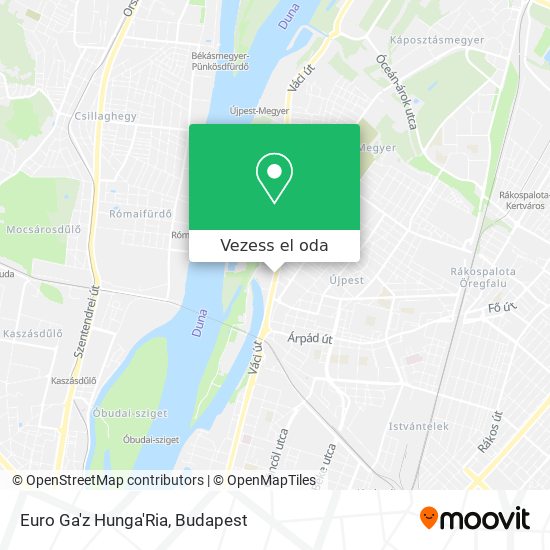 Euro Ga'z Hunga'Ria térkép
