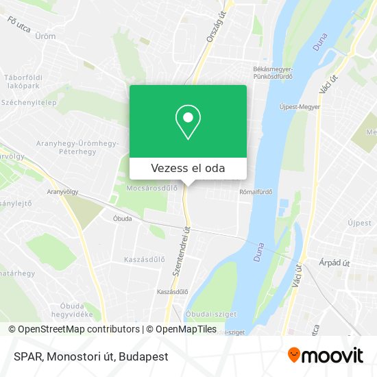 SPAR, Monostori út térkép