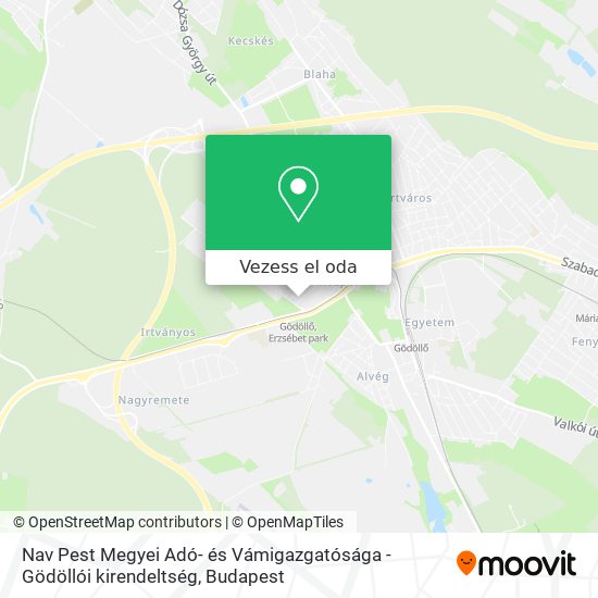 Nav Pest Megyei Adó- és Vámigazgatósága - Gödöllói kirendeltség térkép