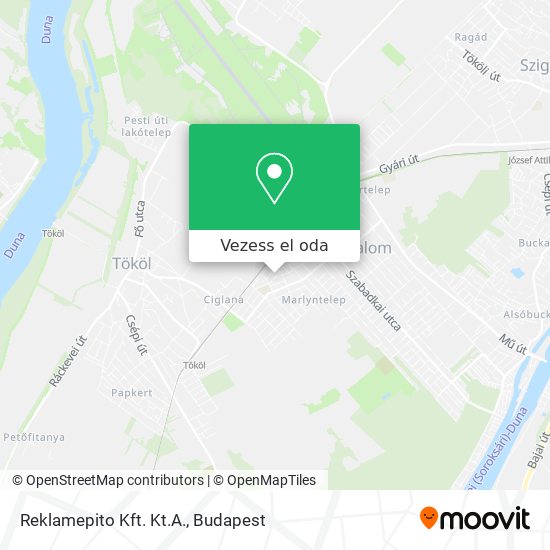 Reklamepito Kft. Kt.A. térkép