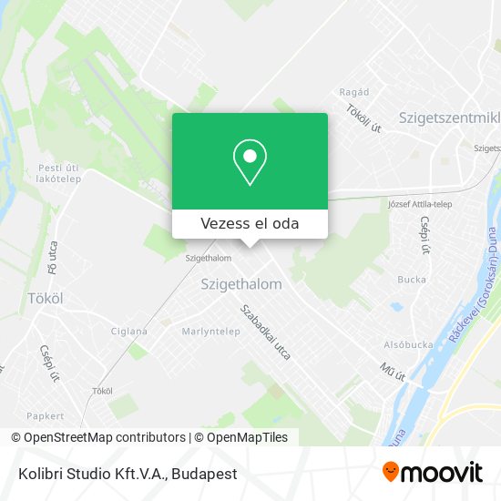 Kolibri Studio Kft.V.A. térkép