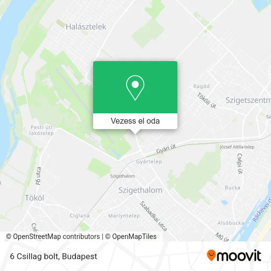 6 Csillag bolt térkép