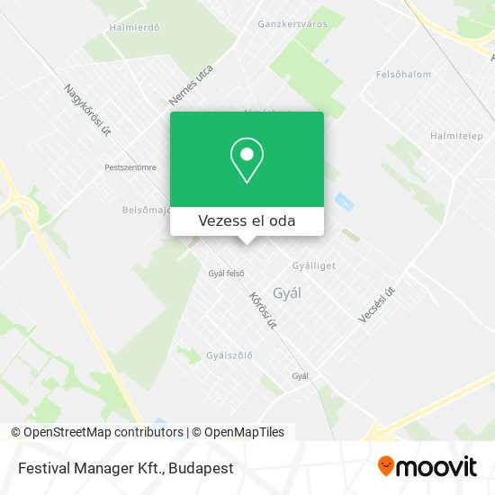 Festival Manager Kft. térkép