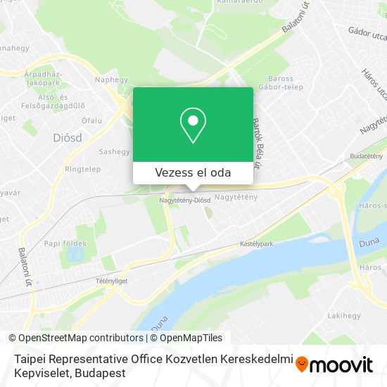 Taipei Representative Office Kozvetlen Kereskedelmi Kepviselet térkép