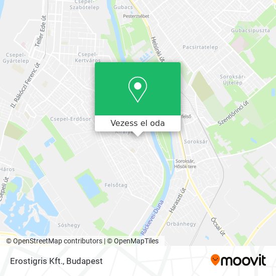 Erostigris Kft. térkép