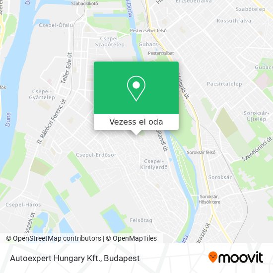 Autoexpert Hungary Kft. térkép