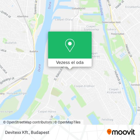 Devitexx Kft. térkép
