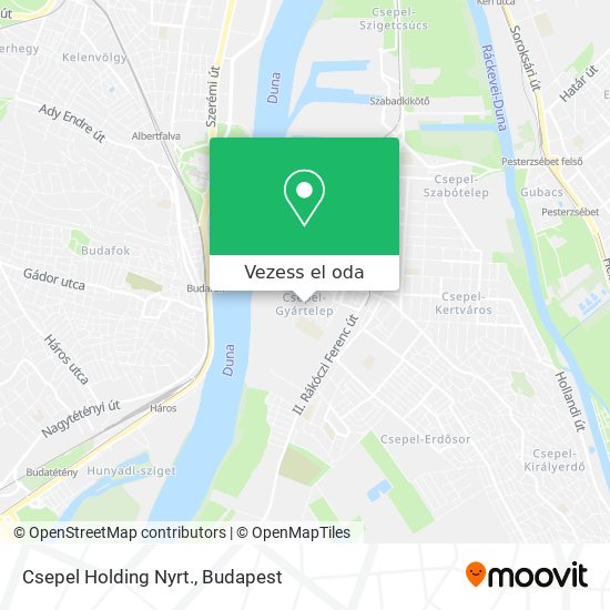 Csepel Holding Nyrt. térkép