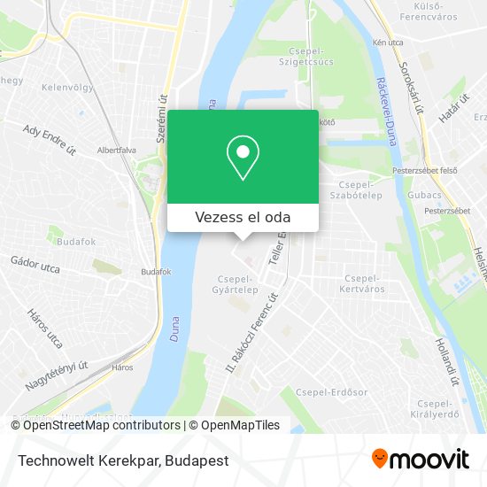 Technowelt Kerekpar térkép
