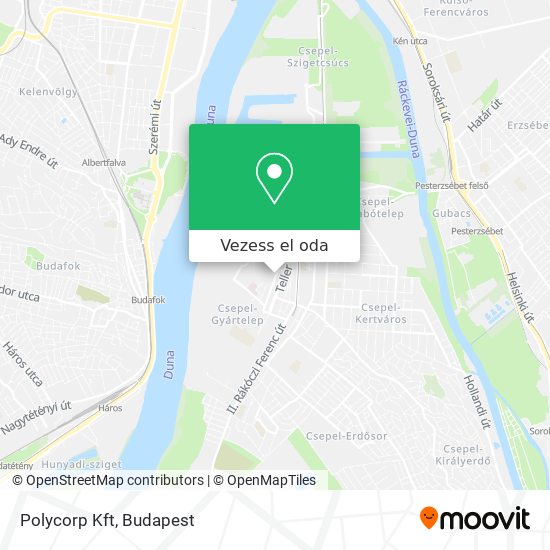 Polycorp Kft térkép