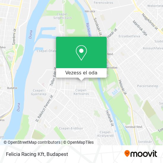 Felicia Racing Kft térkép