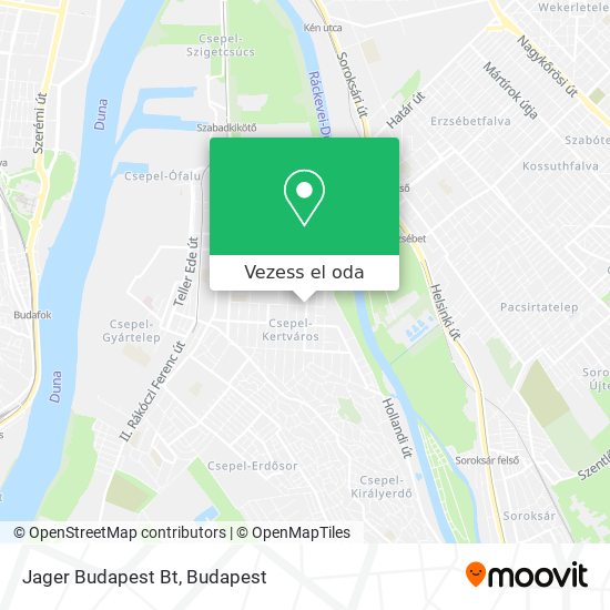 Jager Budapest Bt térkép