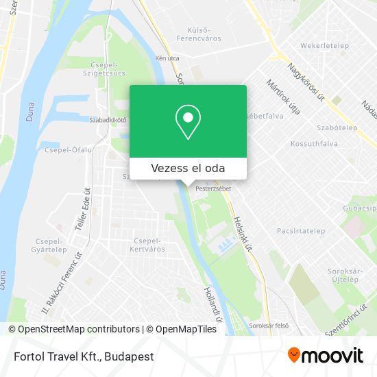 Fortol Travel Kft. térkép