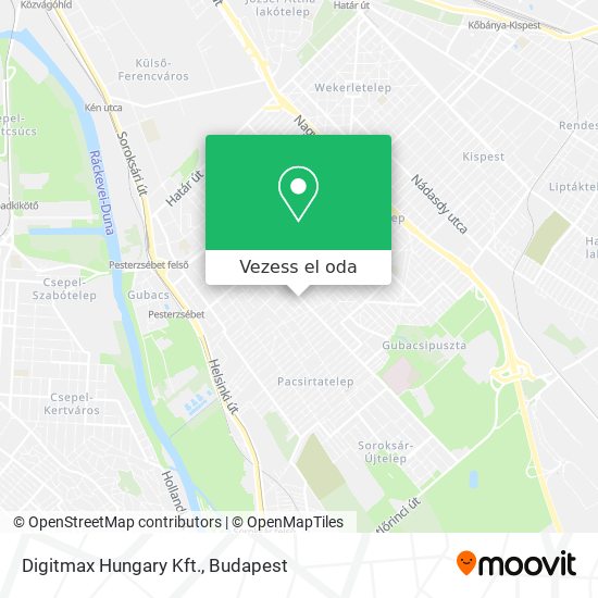 Digitmax Hungary Kft. térkép