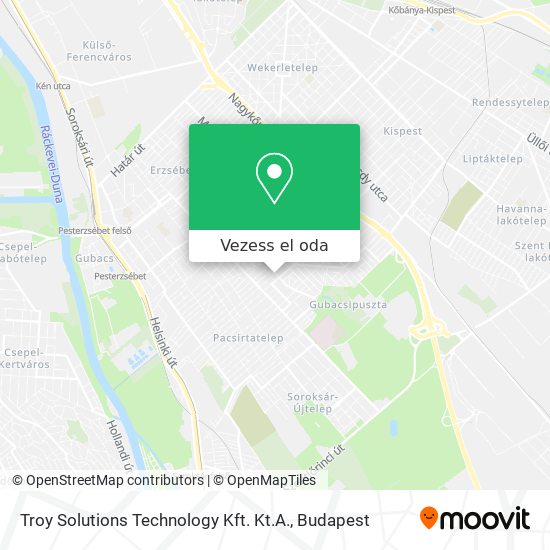 Troy Solutions Technology Kft. Kt.A. térkép
