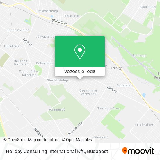 Holiday Consulting International Kft. térkép